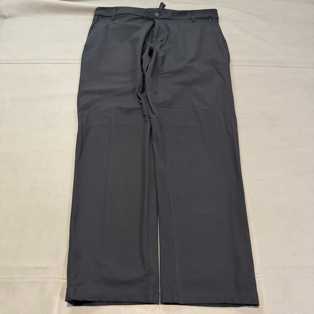 Lululemon Men Commission Classic Fit Pant 36x30 Gray Golf Stretch-36x30-5323